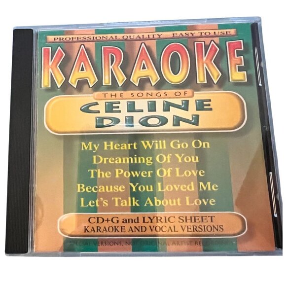 The Songs of Celine Dion Karaoke CD - Picture 1 of 2